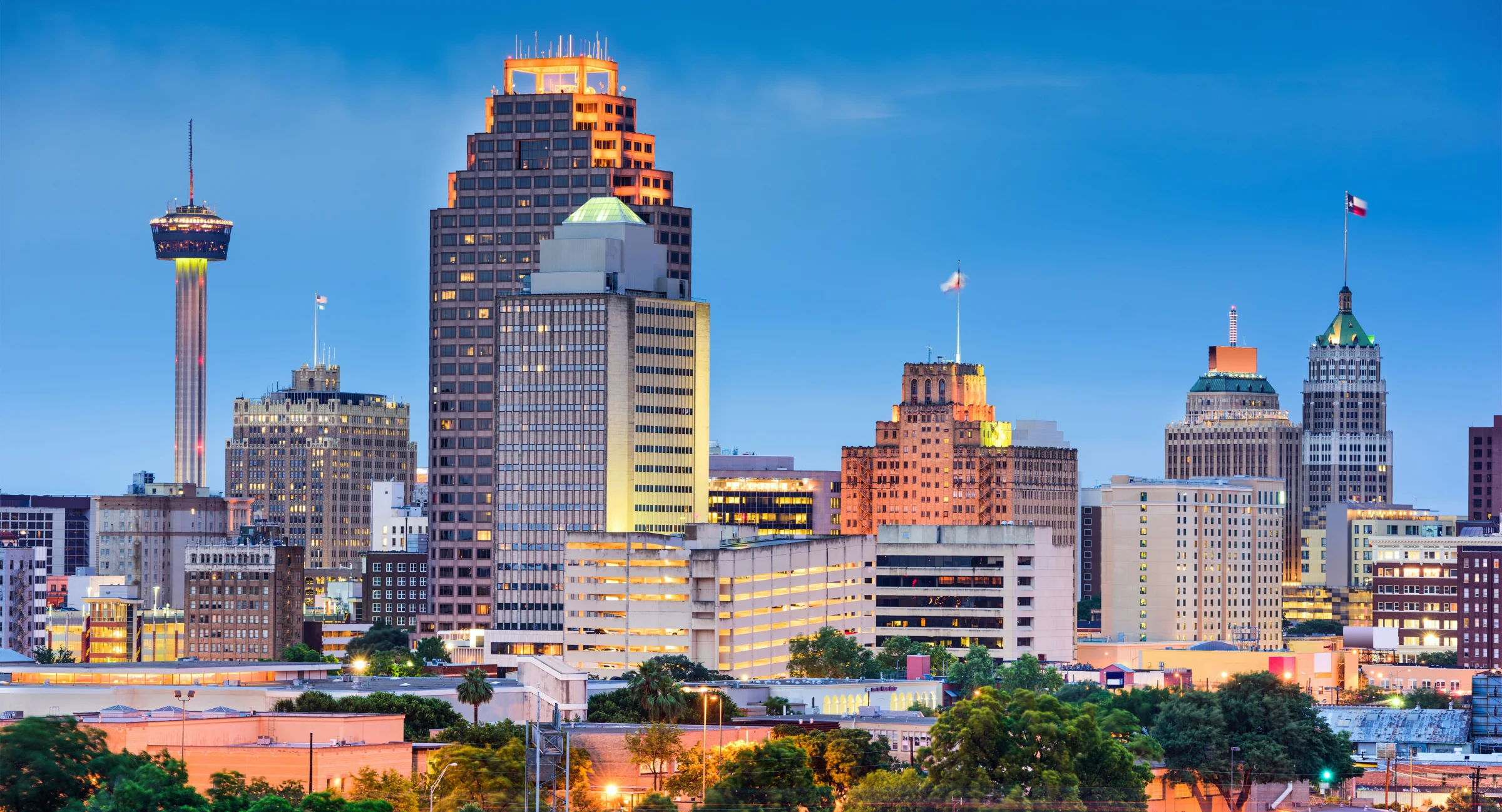 Commercial and Industrial Roofing in San Antonio skyline